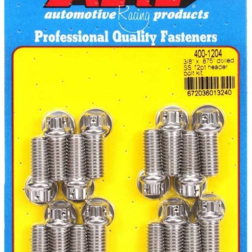 S/S Header Bolt Kit - 3/8 x .875 UHL (16)