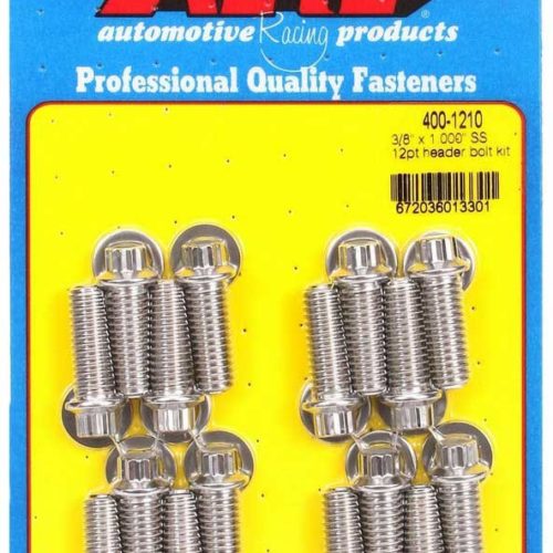 S/S Header Bolt Kit - 3/8 x 1.00 UHL (16)