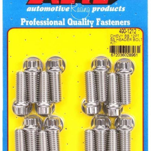 S/S Header Bolt Kit - 3/8 x 1.00 UHL (16)