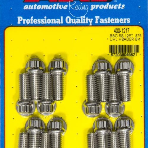 Header Bolt Kit - 12pt. 3/8 x .875 UHL (16)
