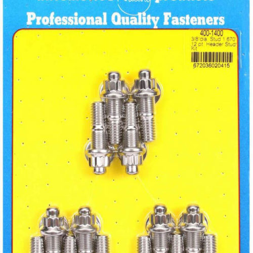 S/S Header Stud Kit - 3/8 x .750 UHL (14)