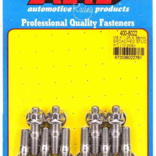 S/S Stud Kit - (10) M8 x 1.25in x 38mm