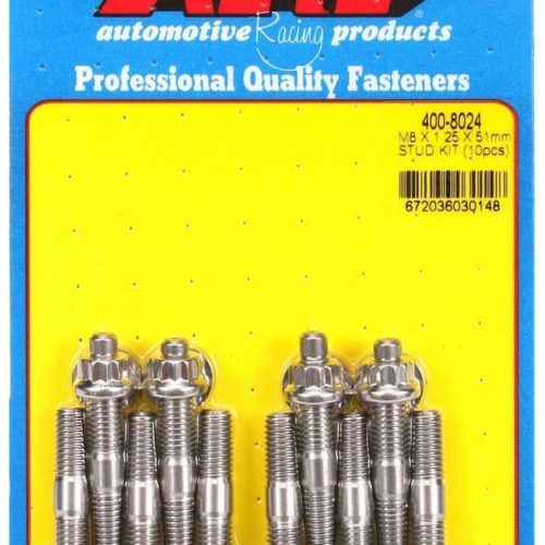 S/S Stud Kit - (10) M8 x 1.25in x 51mm