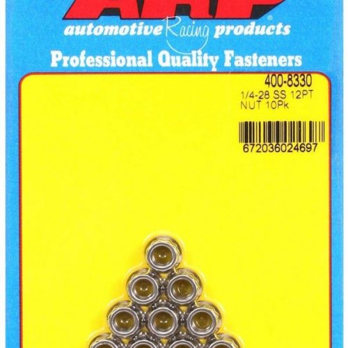 S/S 12pt. Nuts - 1/4-28 (10)
