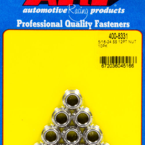 5/16-24 SS 12pt Nut Kit (10pk)