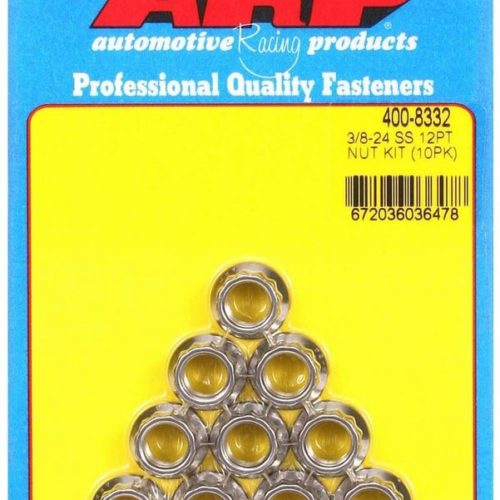 S/S 12pt. Nuts - 3/8-24 (10)