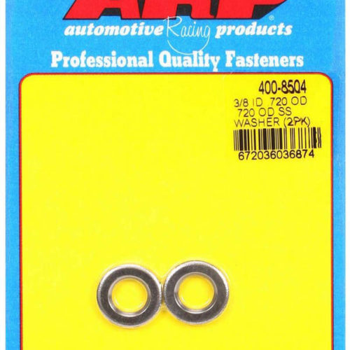 S/S Flat Washers - 3/8 ID x .715 OD (2pk)
