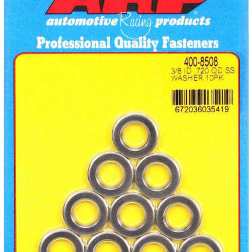 S/S Flat Washers - 3/8 ID x .715 OD (10)