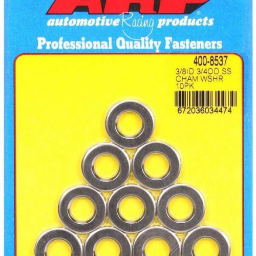 S/S Flat Washers - 3/8 ID x 3/4 OD (10)
