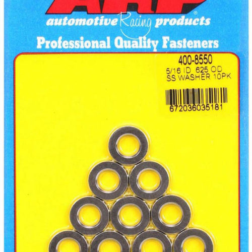 S/S Flat Washers - 5/16 ID x .625 OD (10)