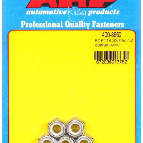 S/S Hex Nyloc Nuts 5/16-18 (5)