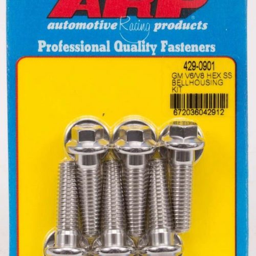 S/S Bellhousing Bolt Kit - 6pt. GM V6/V8