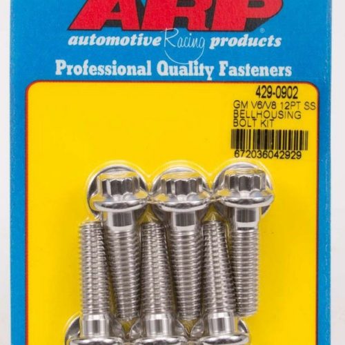 S/S Bellhousing Bolt Kit - 12pt. GM V6/V8
