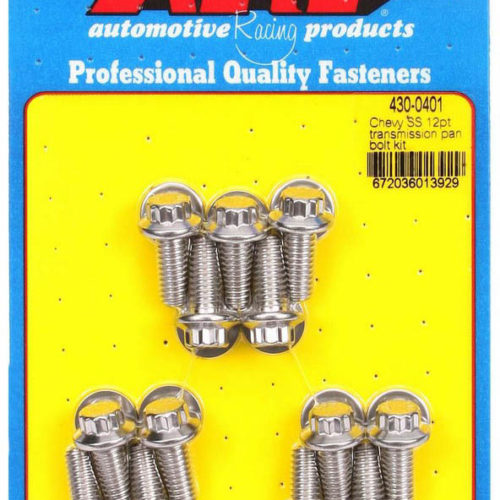 S/S Trany Pan Bolt Kit 12pt.