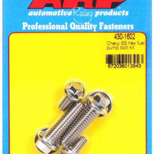 S/S Chevy Fuel Pump Bolt Kit 6pt.