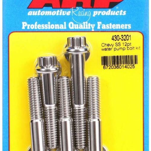 S/S Water Pump Bolt Kit Chevy 12pt.