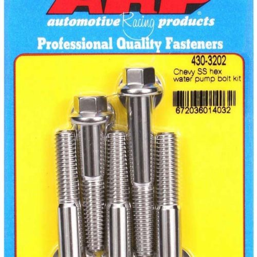 S/S Water Pump Bolt Kit Chevy 6pt.