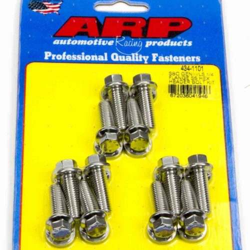 S/S Header Bolt Kit - 6pt. GM LS