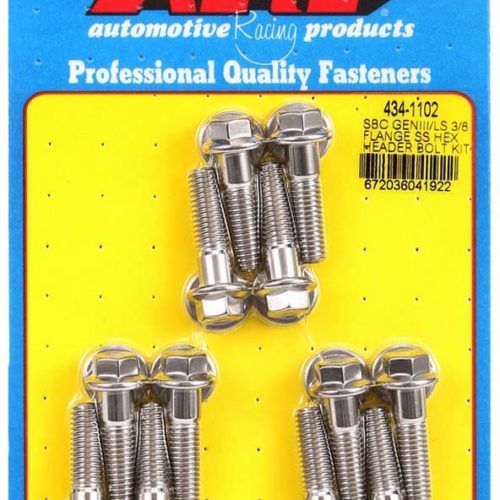 S/S Header Bolt Kit - 6pt. GM LS