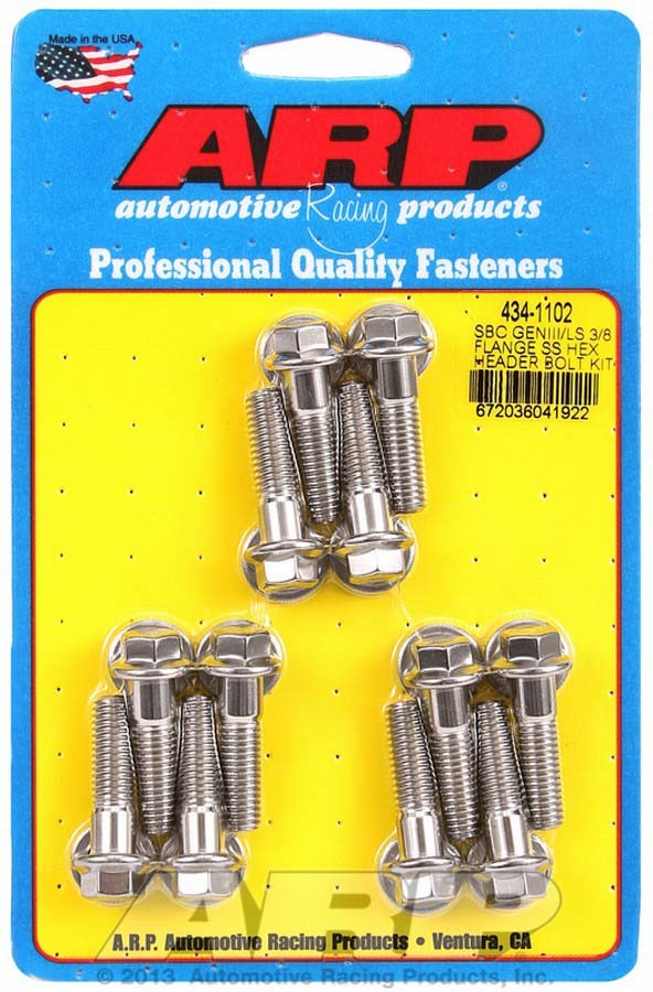S S Header Bolt Kit 6pt GM LS RV Parts Express Specialty RV