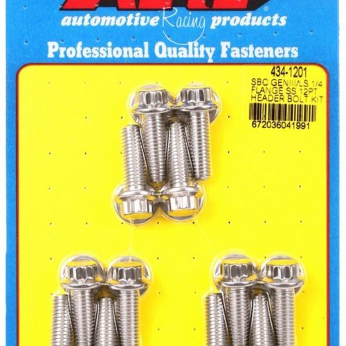S/S Header Bolt Kit - 12pt. GM LS