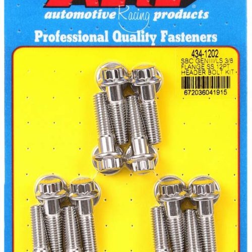 S/S Header Bolt Kit - 12pt. GM LS