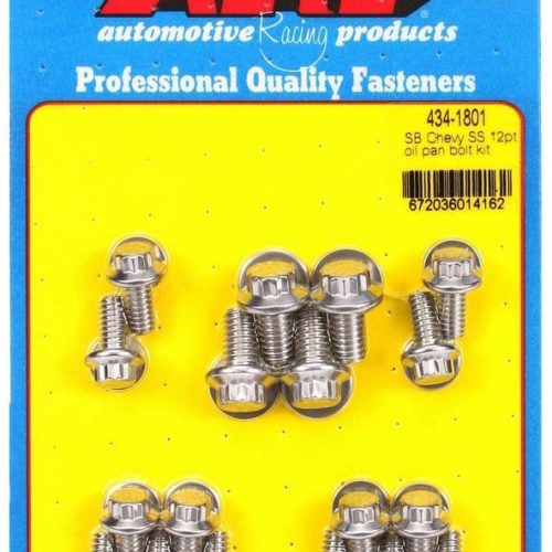 SBC S/S Oil Pan Bolt Kit 12pt.