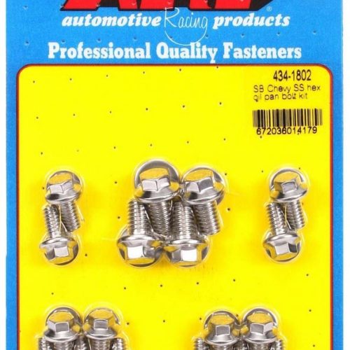 SBC S/S Oil Pan Bolt Kit 6pt.