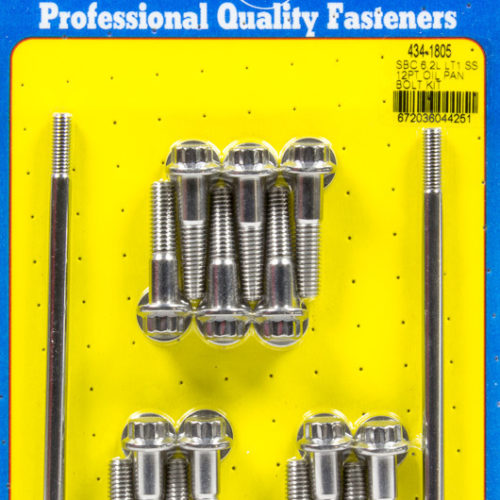 Oil Pan Bolt Kit - GM LT1 6.2L 12pt S/S