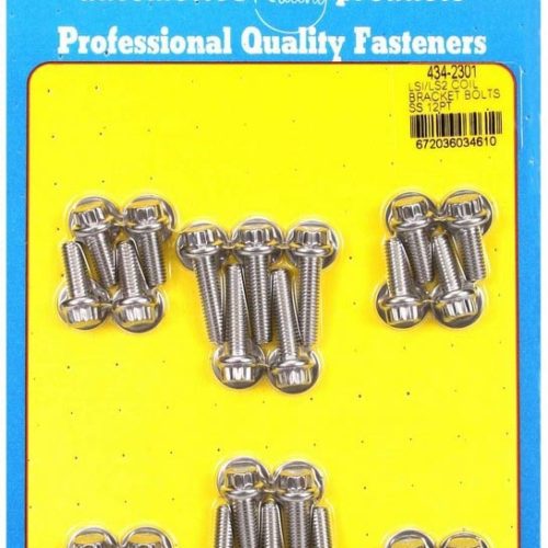 S/S Coil Bracket Bolt Kit - 12pt. LS1/LS2