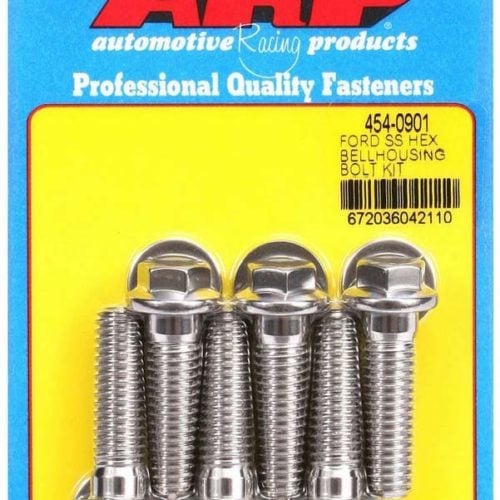 S/S Bellhousing Bolt Kit - 6pt. Ford