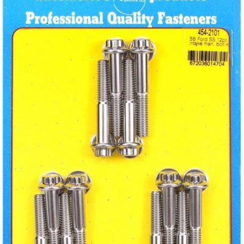 SBF S/S Intake Bolt Kit 12pt.