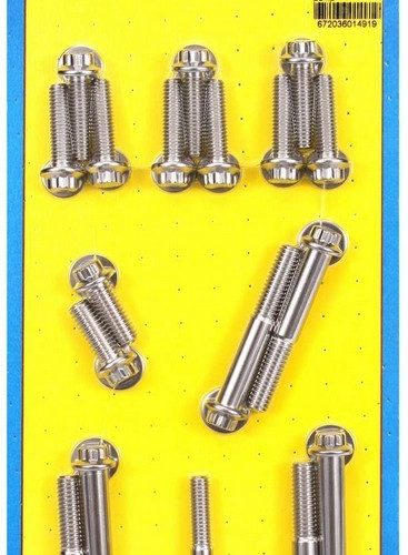 Pontiac S/S Timing Cover Bolt Kit 12pt.