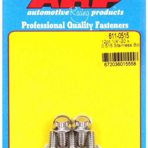S/S Bolt Kit - 12pt. (5) 1/4-20 x .515