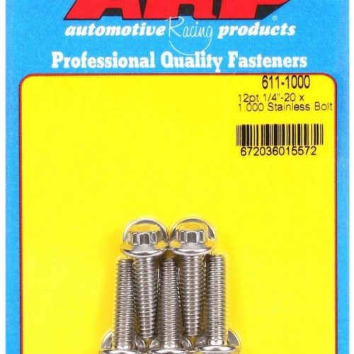 S/S Bolt Kit - 12pt. (5) 1/4-20 x 1.000
