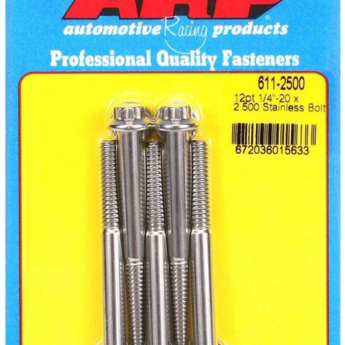 S/S Bolt Kit - 12pt. (5) 1/4-20 x 2.500