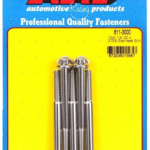 S/S Bolt Kit - 12pt. (5) 1/4-20 x 3.000