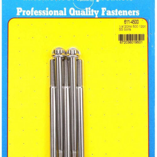 S/S Bolt Kit - 12pt. (5) 1/4-20 x 4.500