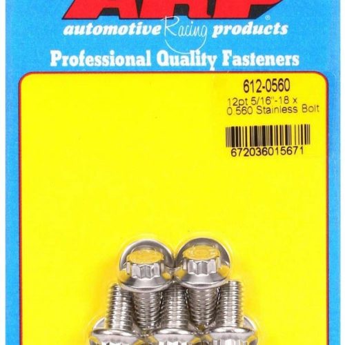 S/S Bolt Kit - 12pt. (5) 5/16-18 x .560
