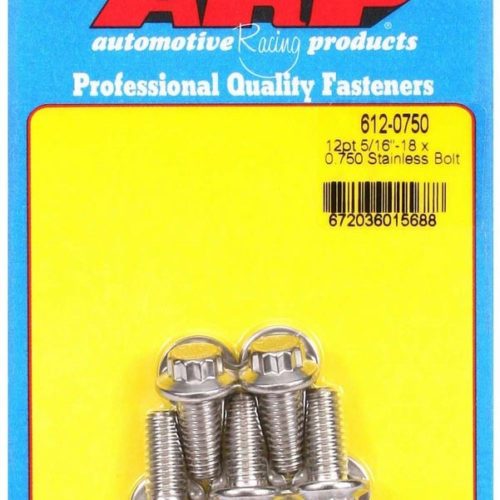 S/S Bolt Kit - 12pt. (5) 5/16-18 x .750