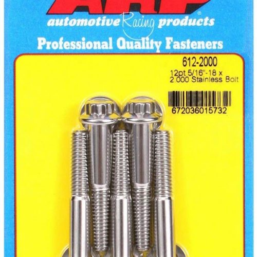 S/S Bolt Kit - 12pt. (5) 5/16-18 x 2.000
