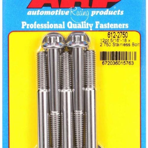 S/S Bolt Kit - 12pt. (5) 5/16-18 x 2.750