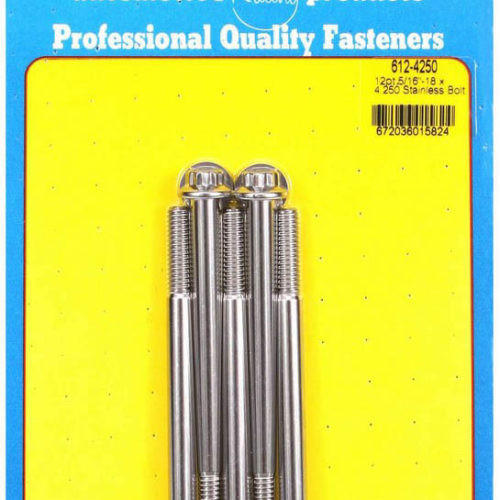 S/S Bolt Kit - 12pt. (5) 5/16-18 x 4.250