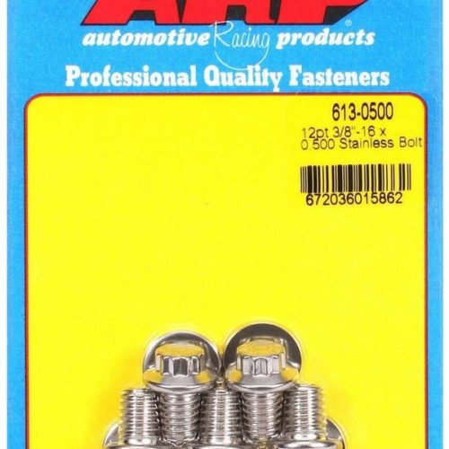 S/S Bolt Kit - 12pt. (5) 3/8-16 x .500