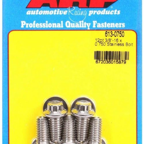 S/S Bolt Kit - 12pt. (5) 3/8-16 x .750