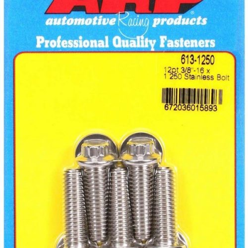 S/S Bolt Kit - 12pt. (5) 3/8-16 x 1.250