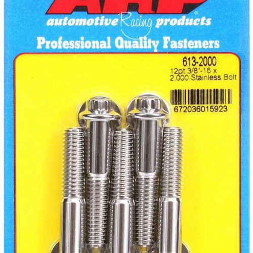 S/S Bolt Kit - 12pt. (5) 3/8-16 x 2.000