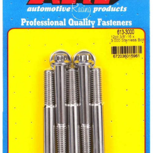 S/S Bolt Kit - 12pt. (5) 3/8-16 x 3.000