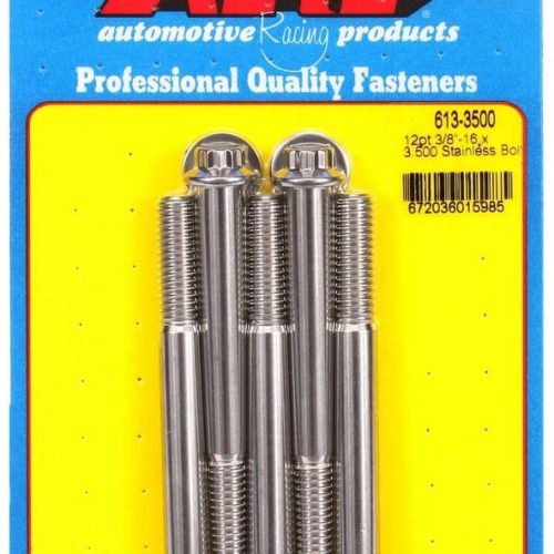 S/S Bolt Kit - 12pt. (5) 3/8-16 x 3.500