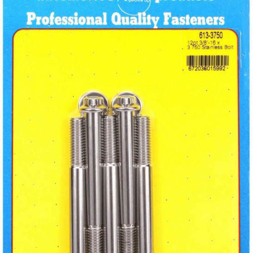 S/S Bolt Kit - 12pt. (5) 3/8-16 x 3.750